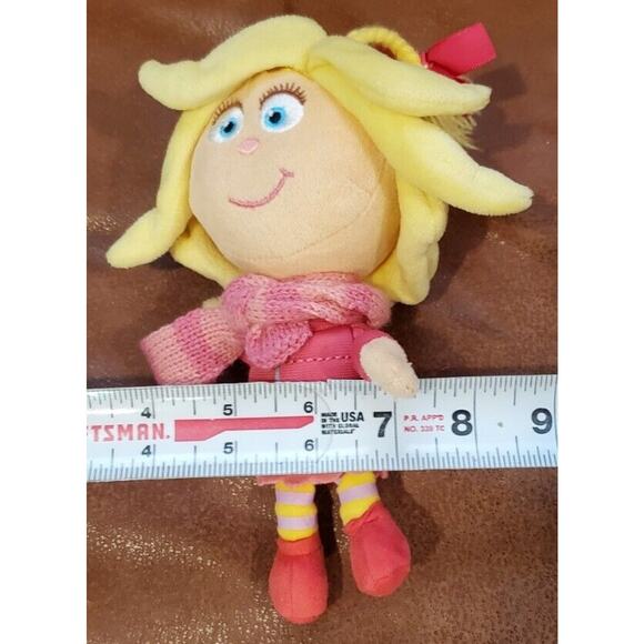 Rare HTF Dr Suess Cindy Lou Who 7" Plush Doll No Tags - Picture 5 of 8